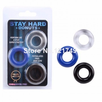 Stay Hard Delay Penis Rings(3Pcs/Set)